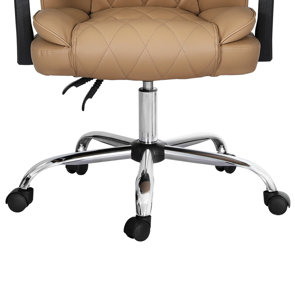 Artiss Executive Office Chair Leather Recliner Espresso 3