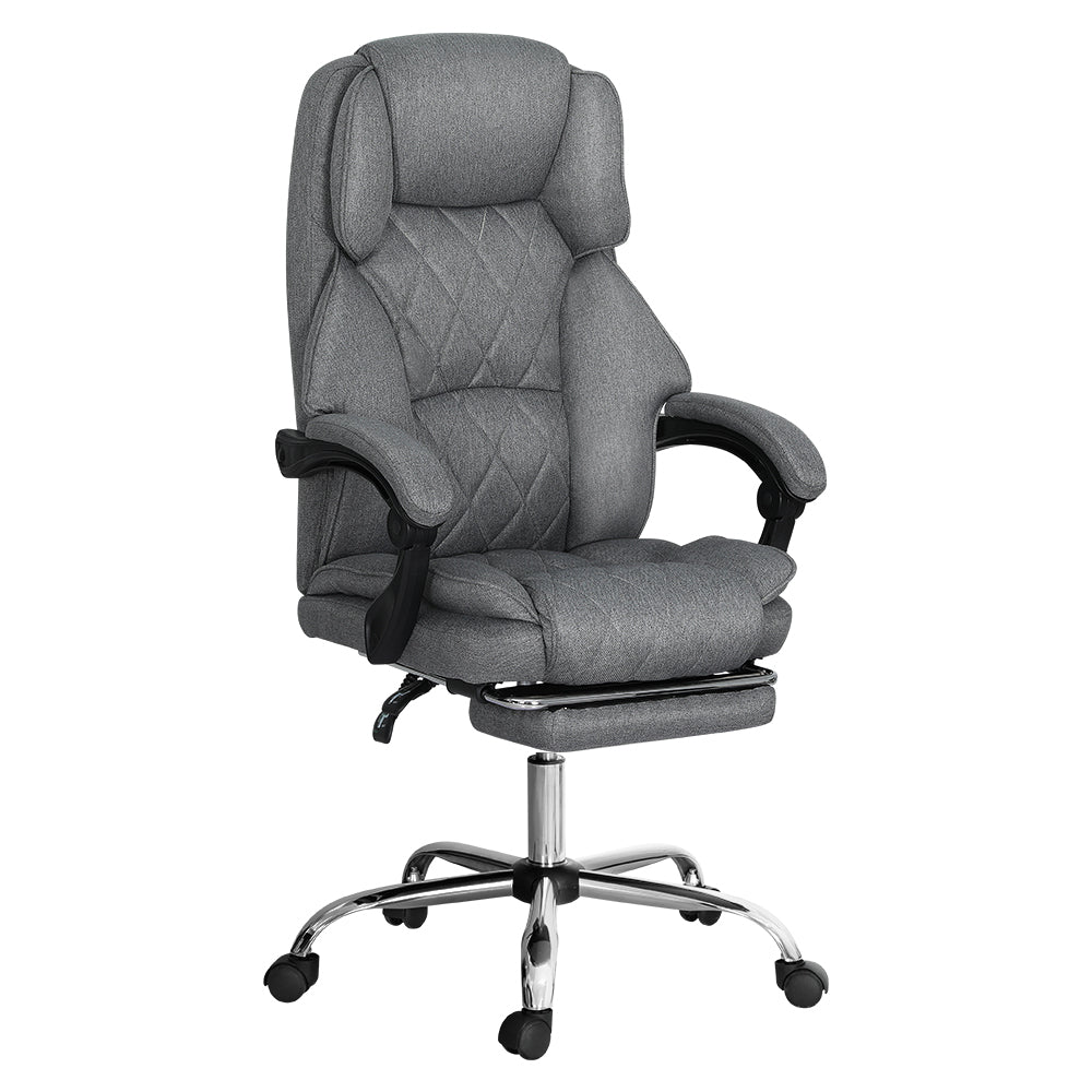 Artiss Executive Office Chair Footrest Grey 7