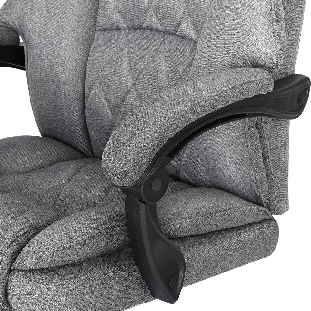 Artiss Executive Office Chair Footrest Grey 4