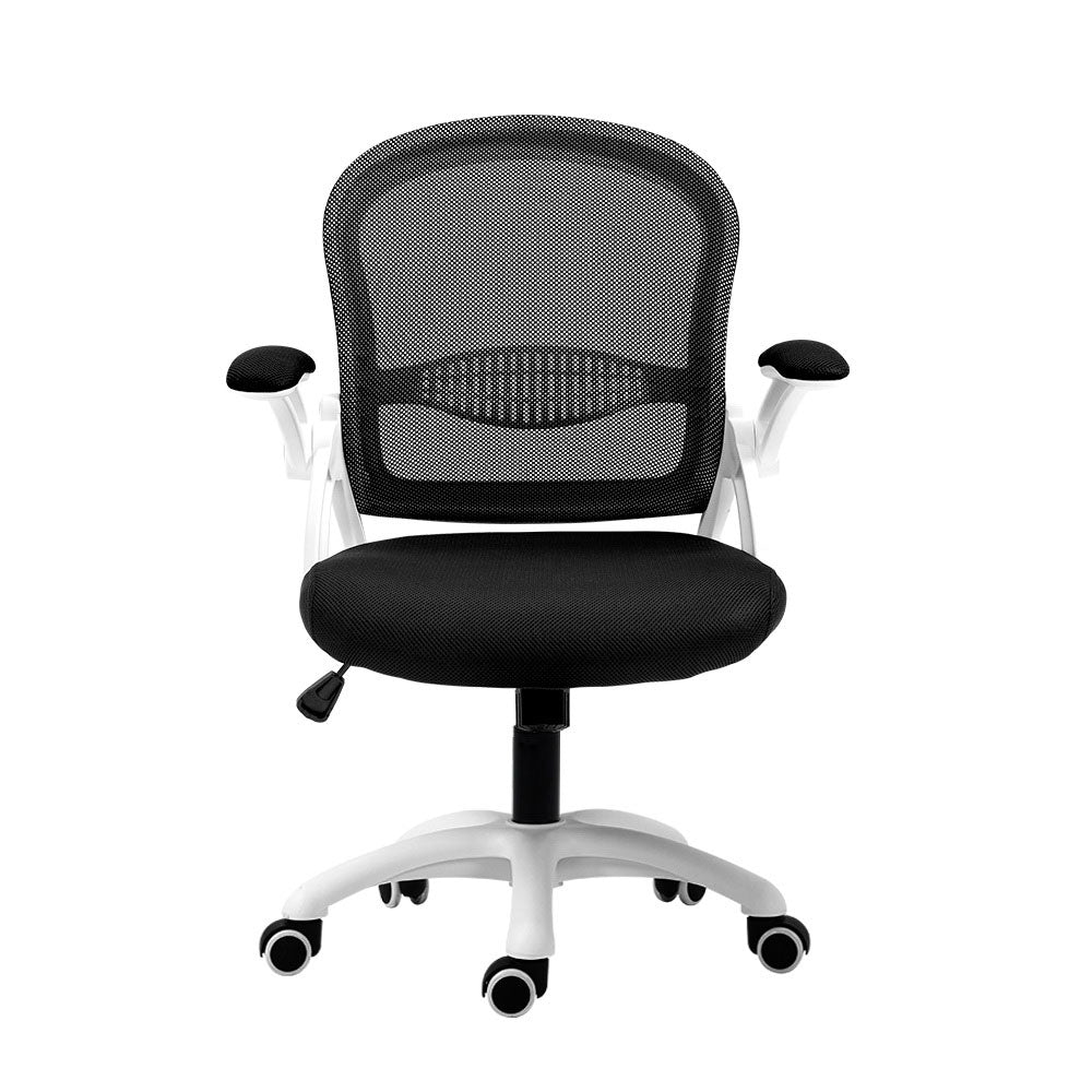 Artiss Mesh Office Chair Mid Back Black 3