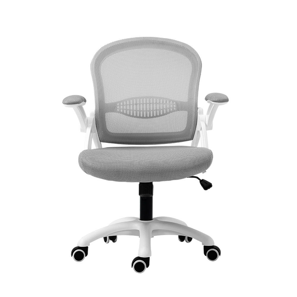 Artiss Mesh Office Chair Mid Back Grey 3