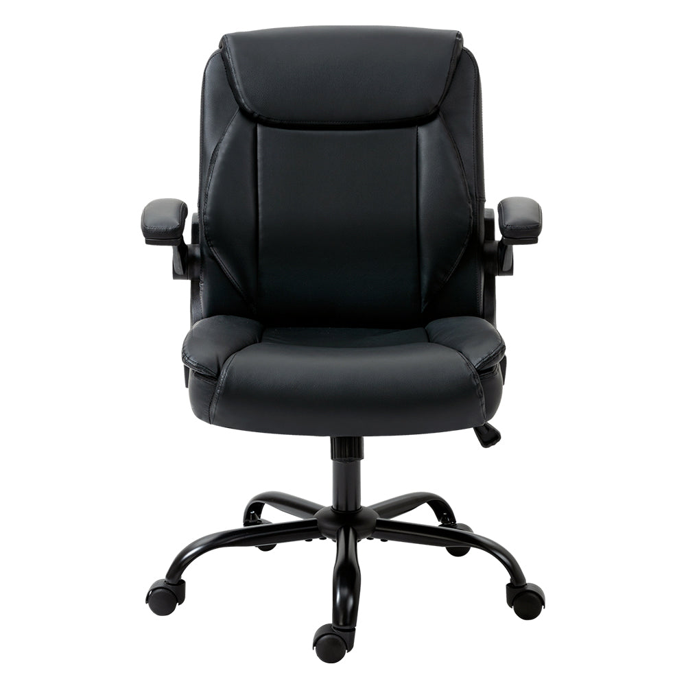 Artiss Executive Office Chair Mid Back Black 3