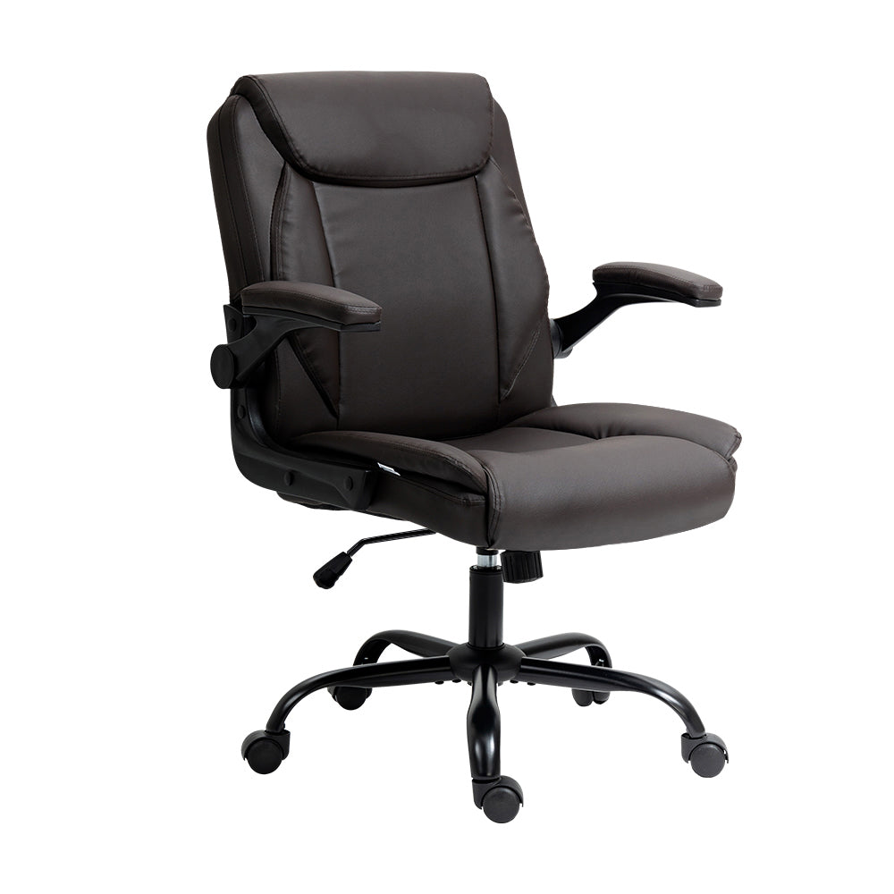 Artiss Executive Office Chair Mid Back Brwon 7
