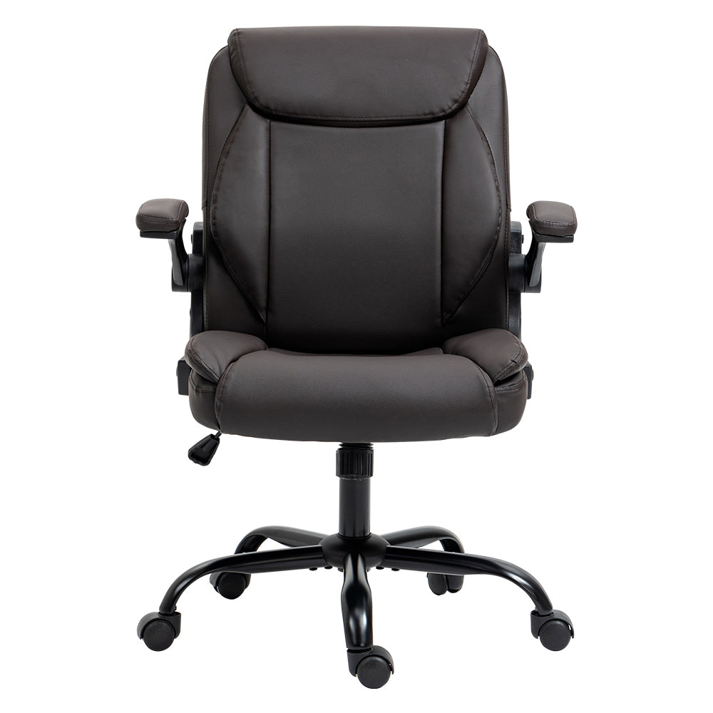 Artiss Executive Office Chair Mid Back Brwon 3