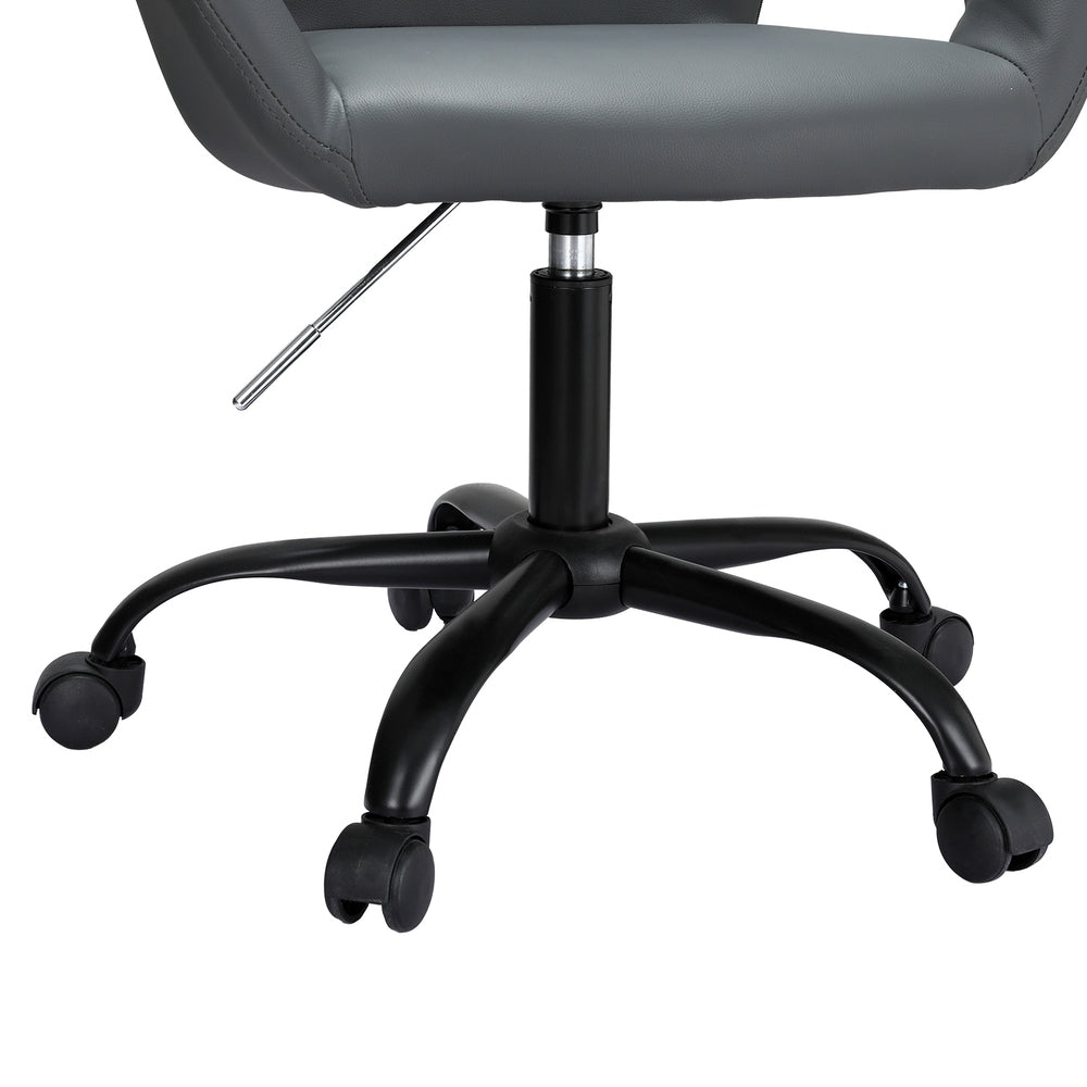 Artiss Office Chair Mid Back Grey 4
