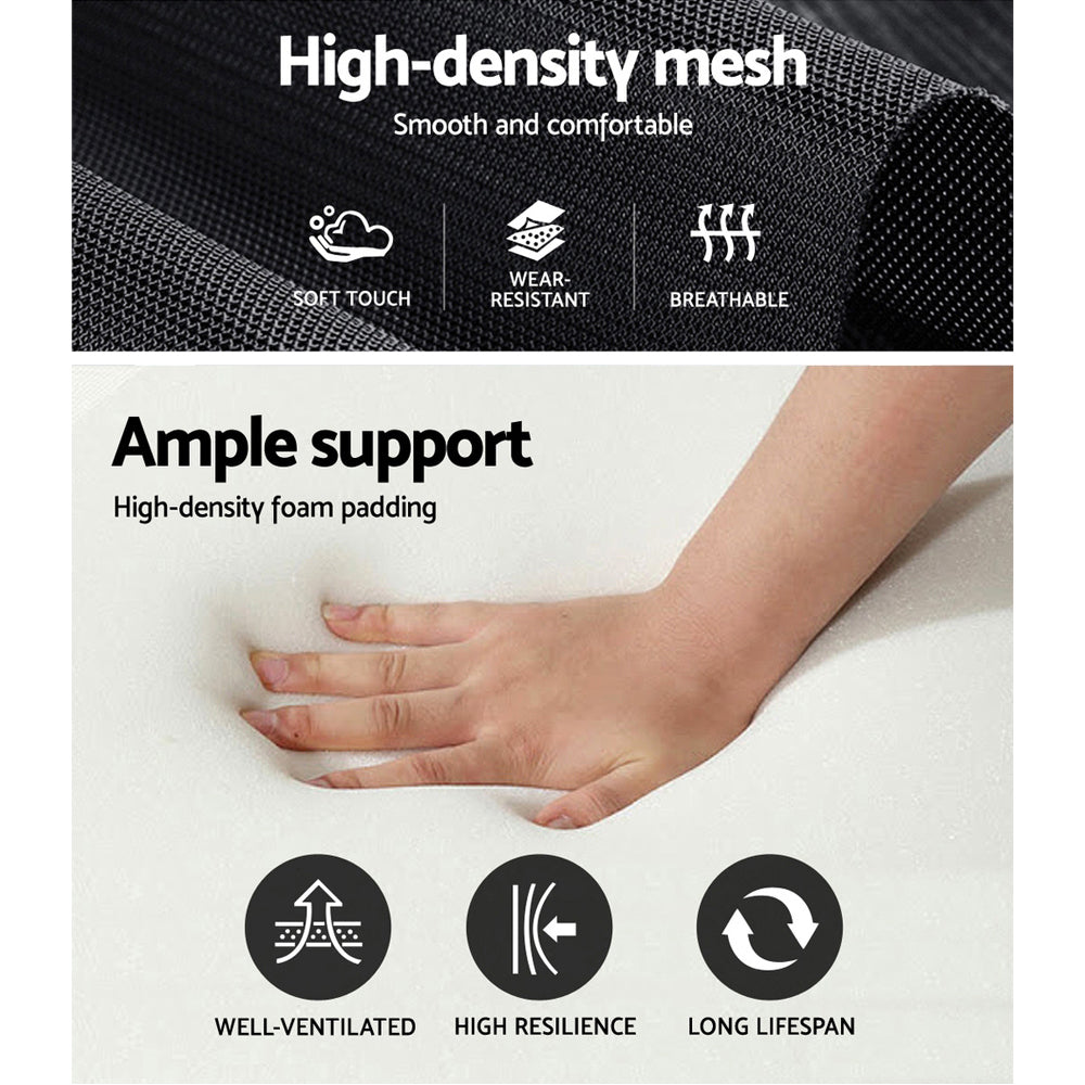 Artiss Mesh Office Chair Recliner Black 6