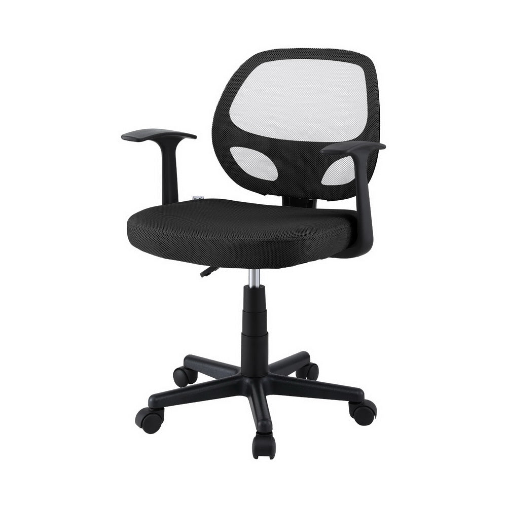 Artiss Mesh Office Chair Computer Gaming Desk Chairs Work Study Mid Back Black 7