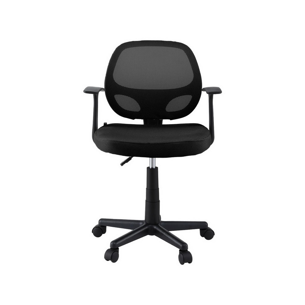 Artiss Mesh Office Chair Computer Gaming Desk Chairs Work Study Mid Back Black 3