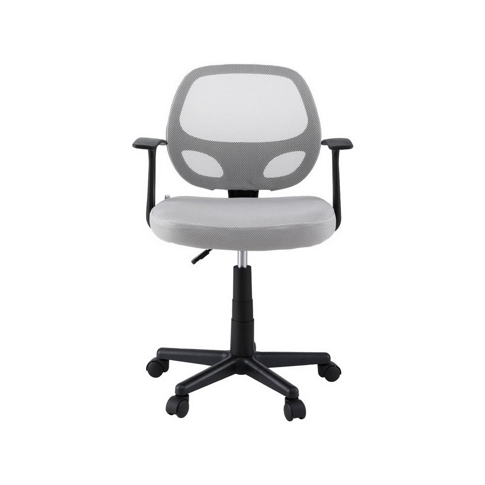 Artiss Mesh Office Chair Computer Gaming Desk Chairs Work Study Mid Back Grey 3