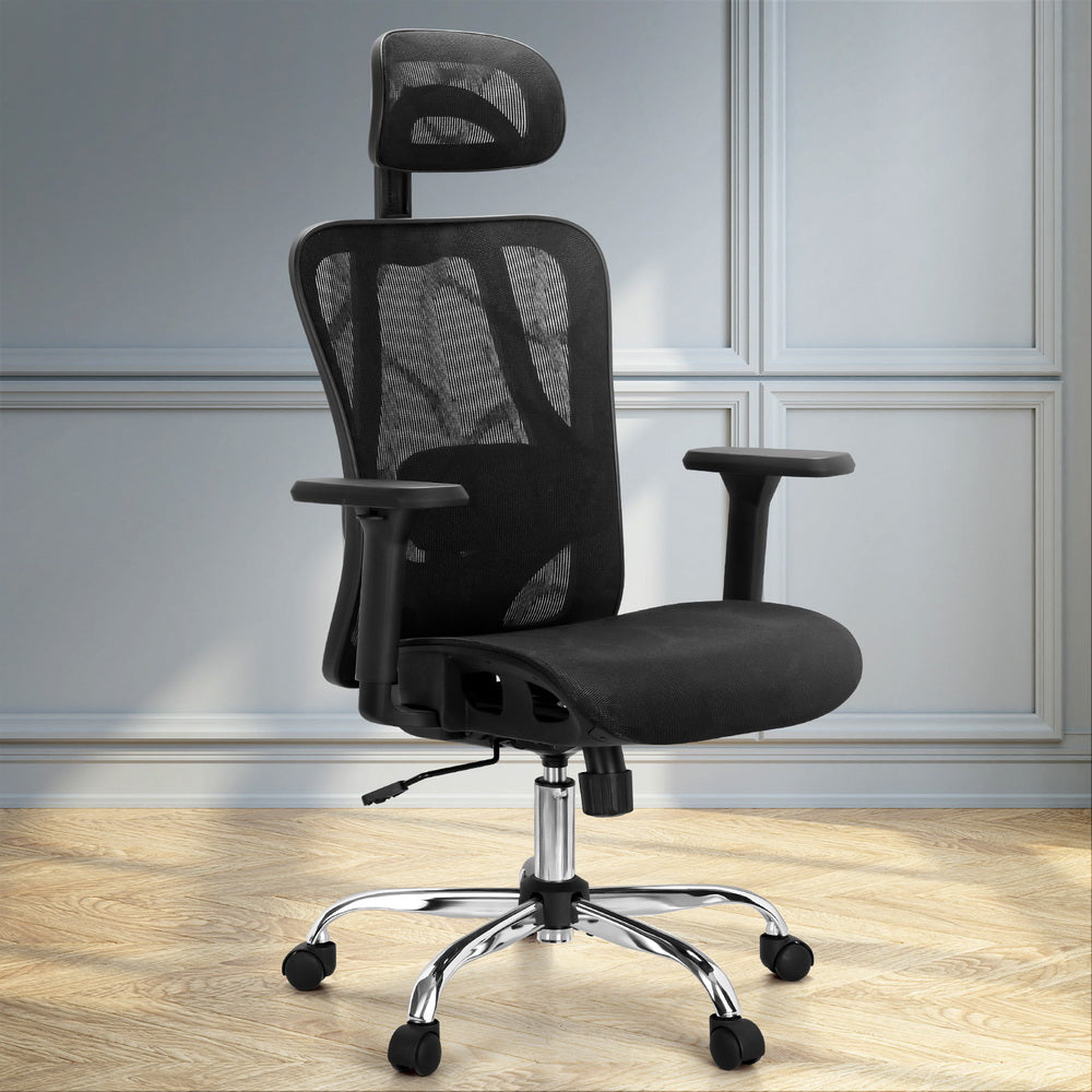 Artiss Ergonomic Office Chair Recline Black 7