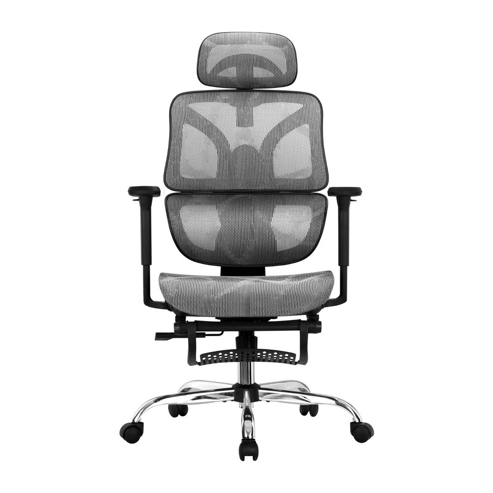 Artiss Ergonomic Office Chair Footrest Grey 3