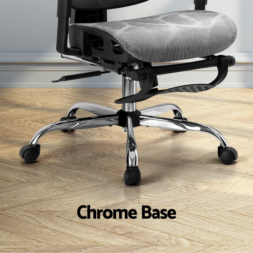 Artiss Ergonomic Office Chair Footrest Grey 6