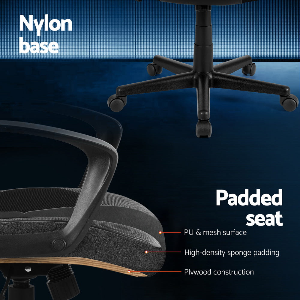 Artiss Gaming Office Chair Computer Chairs Grey 6