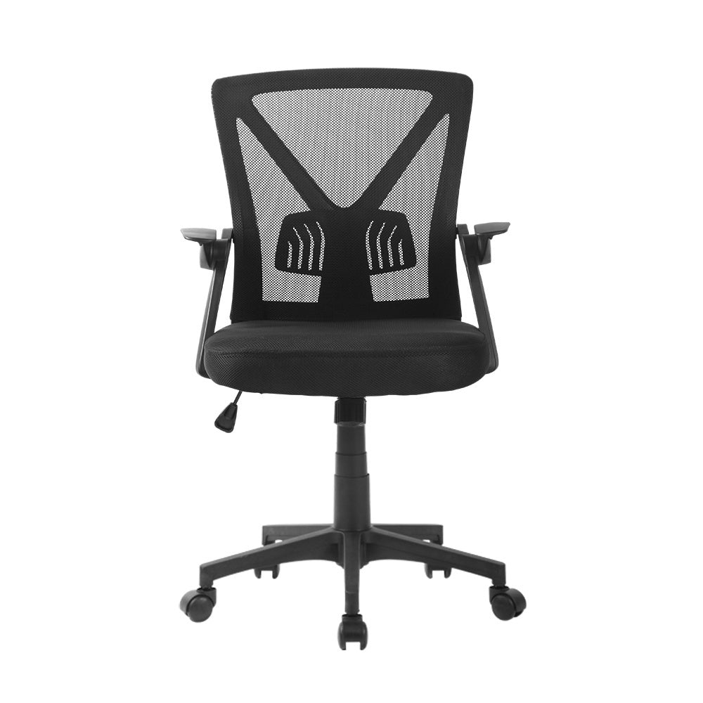 Artiss Mesh Office Chair Mid Back Black 3