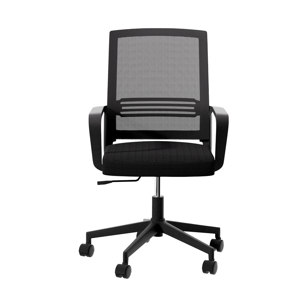 Artiss Mesh Office Chair Computer Gaming Desk Chairs Work Study Mid Back Black 3