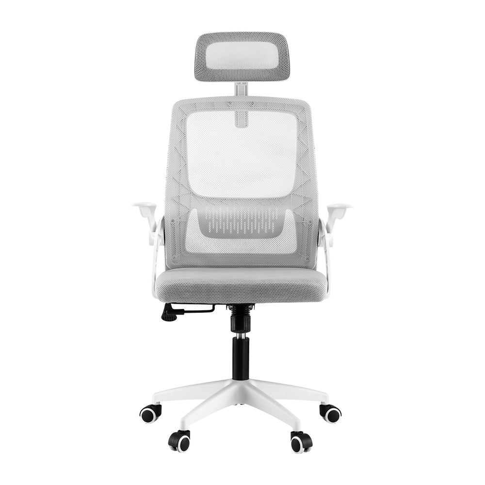 Artiss Ergonomic Office Chair Computer Desk Chairs Headrest Adjustable Grey 3