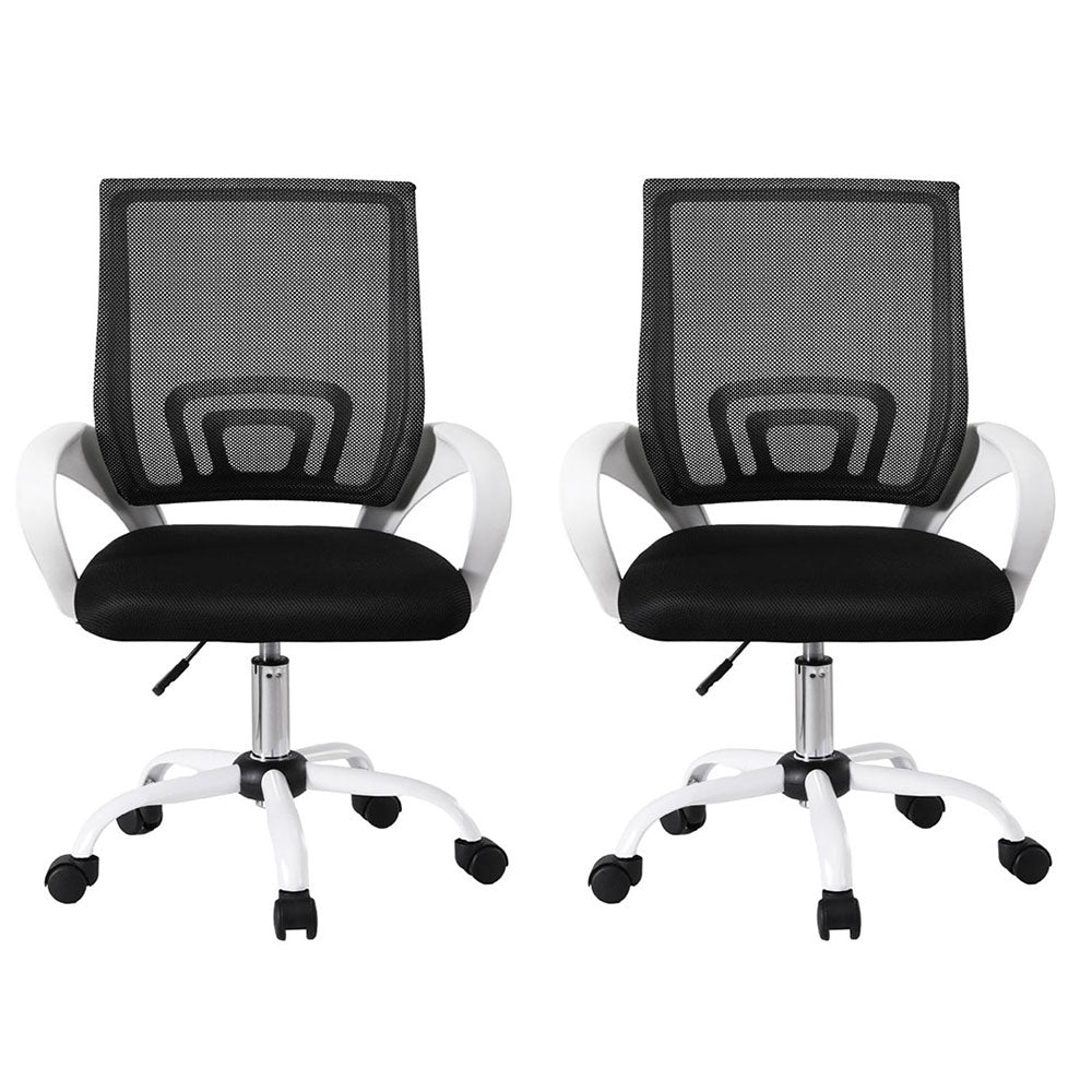 Artiss 2x Office Chair Mesh Computer Gaming Desk Chairs Work Study Mid Back 3