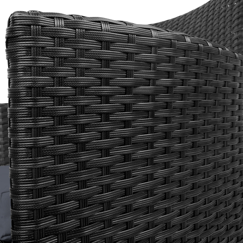 Gardeon Outdoor Dining Chairs Patio Furniture Wicker Garden Cushion Idris 2PC 5