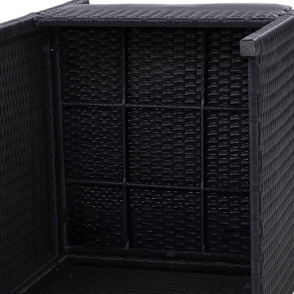 Gardeon 2PC Outdoor Dining Chairs Patio Furniture Wicker Garden Cushion Hugo 5