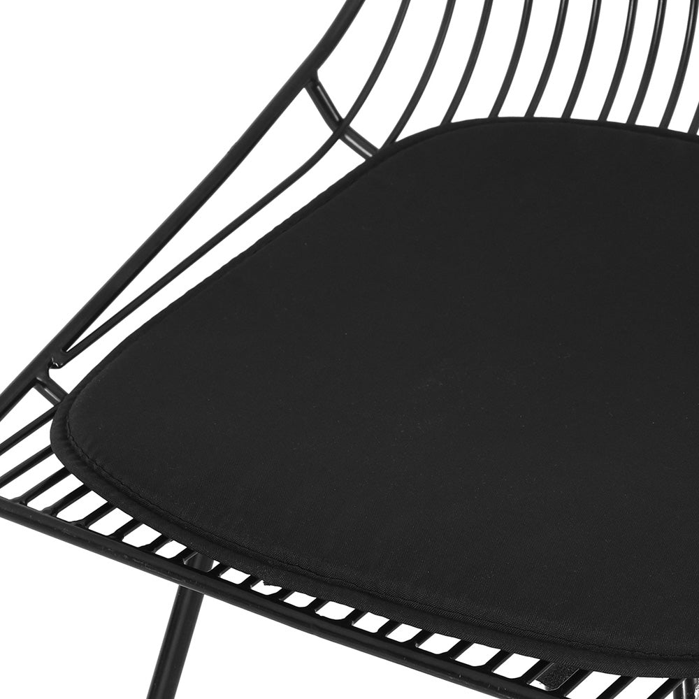 Gardeon 2PC Outdoor Dining Chairs Steel Lounge Chair Patio Garden Furniture 5