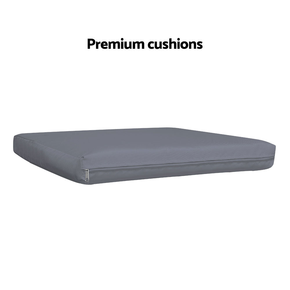 Gardeon Outdoor Dining Chairs Patio Furniture Rattan Lounge Chair Cushion Felix 6