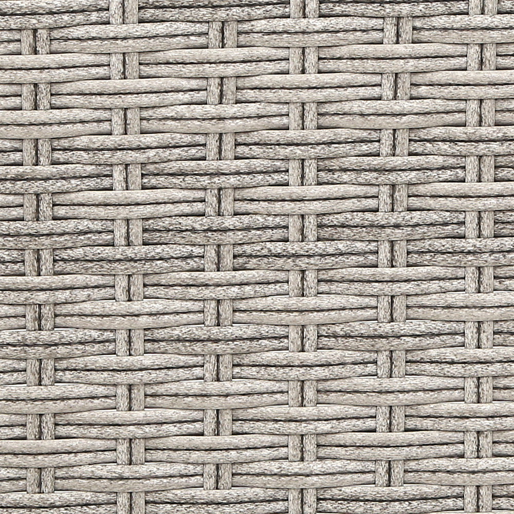 Gardeon 3PC Recliner Chairs Table Sun lounge Outdoor Furniture Wicker Adjustable Grey 5