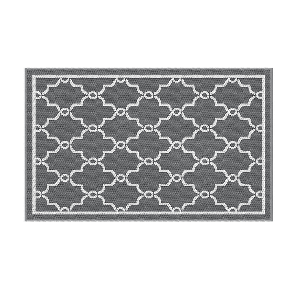Gardeon Outdoor Rugs 152x244cm Large Carpet Reversible Area Mat PP Dual-Sided Patio Rug Maroc 4