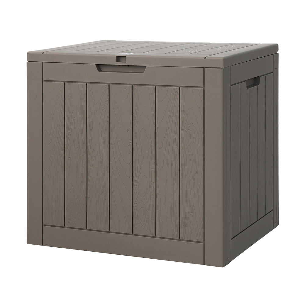 Gardeon Outdoor Storage Box 118L Container Lockable Garden Toy Tool Shed Grey 7
