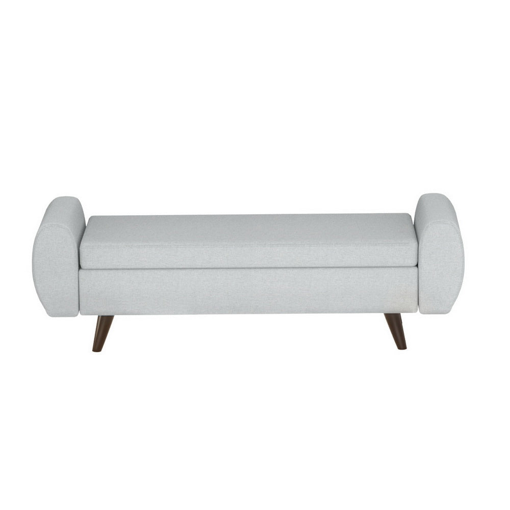 Artiss Storage Ottoman Blanket Box Armrest 140cm Grey 3