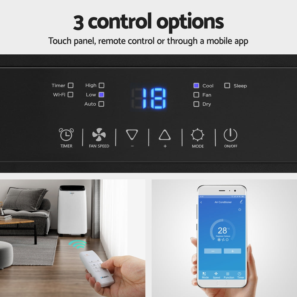 Devanti Portable Air Conditioner WiFi 7000BTU 4