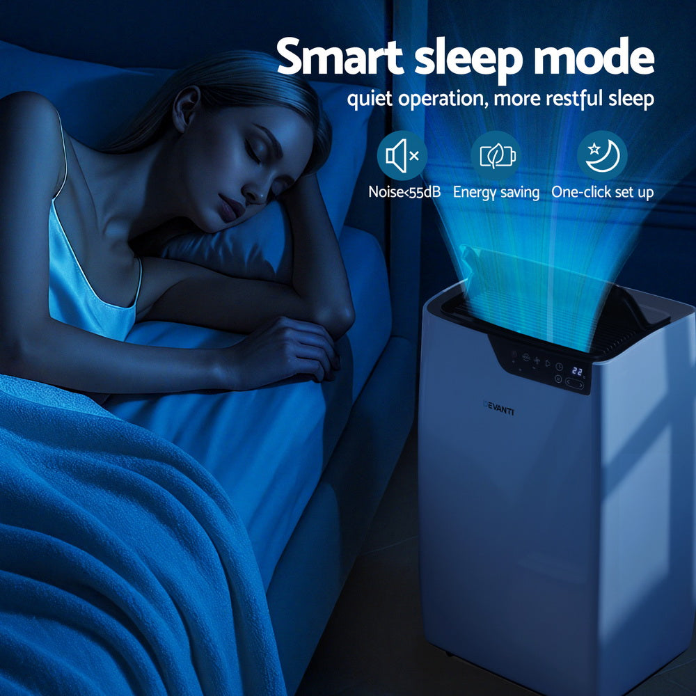 Devanti Portable Air Conditioner Dehumidifier Fan 12000BTU 6