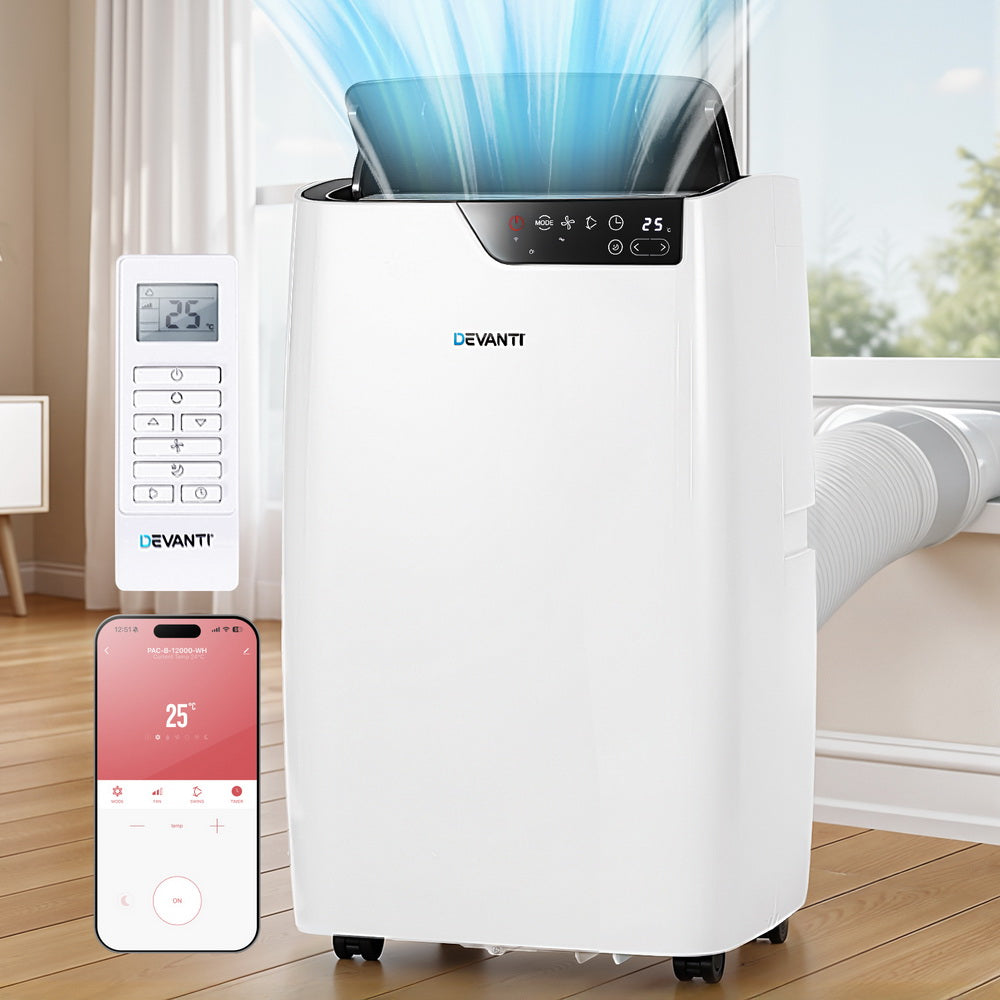 Devanti Portable Air Conditioner Dehumidifier Fan 12000BTU 7