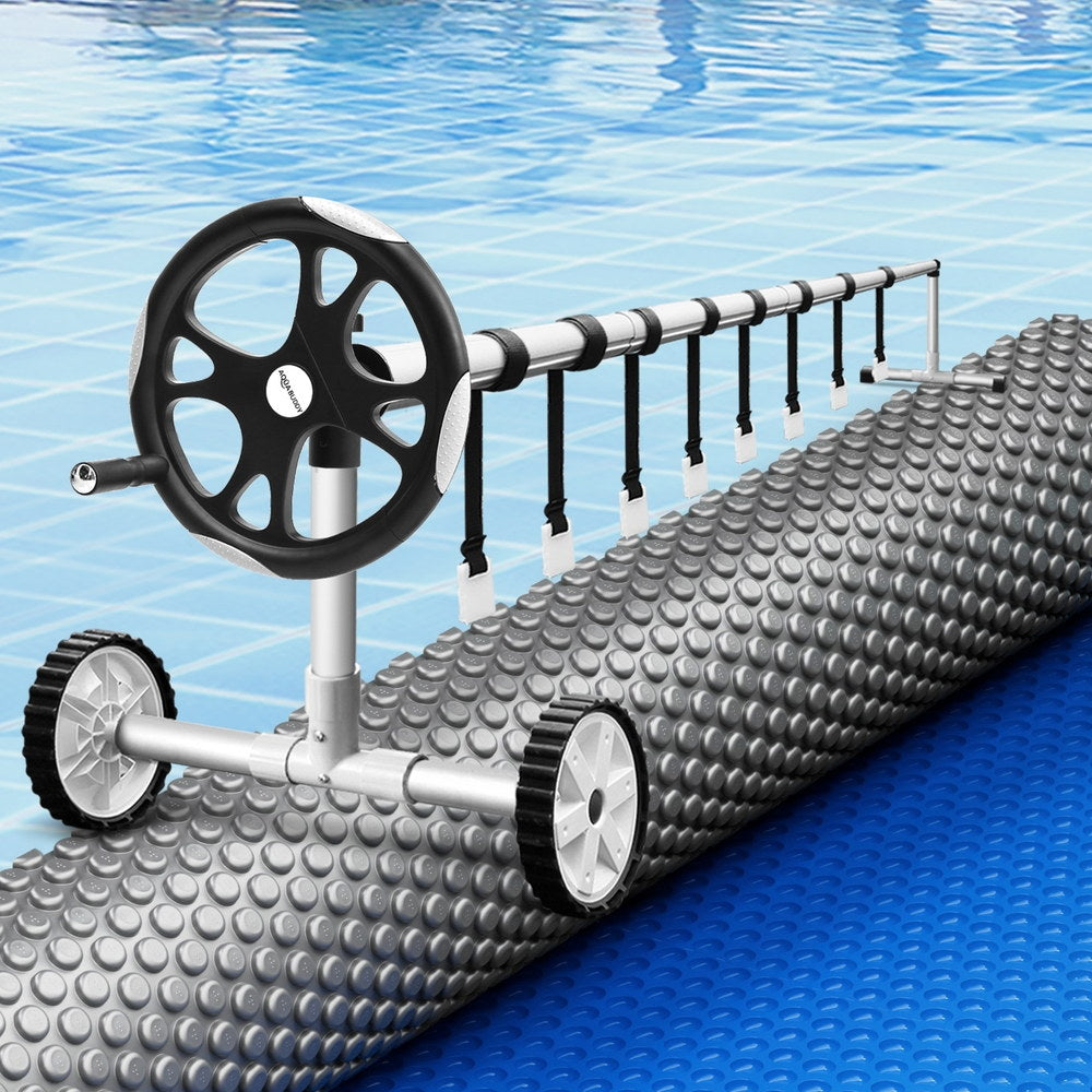Aqua Buddy Pool Cover 600 Micron Solar Heat Blanket LDPE 10.5x4.2m w/ 5.55m Roller 7