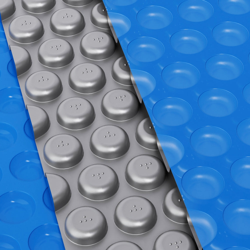 Aqua Buddy Pool Cover 600 Micron 11x6.2m Swimming Pool Solar Blanket Blue Silver 5