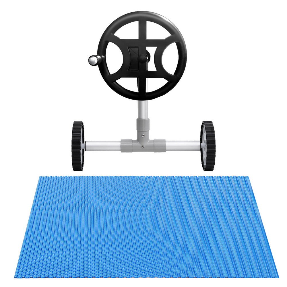 Aqua Buddy Pool Cover 600 Micron 6.5x3m w/ Roller 4m Swimming Pools Solar Blanket 3