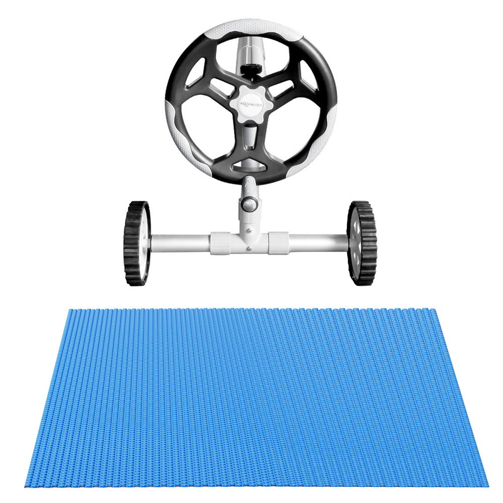 Aqua Buddy Pool Cover 600 Micron Heat Solar Blanket 9.5x5m w/ 5.55m Roller 3