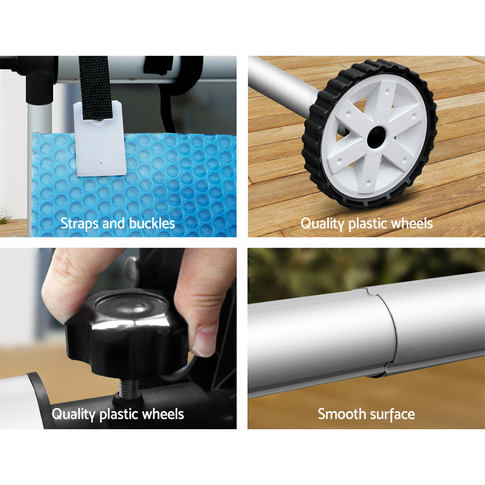 Aquabuddy Pool Cover Roller 5.5m Adjustable Swimming Pool Solar Blanket Reel 6