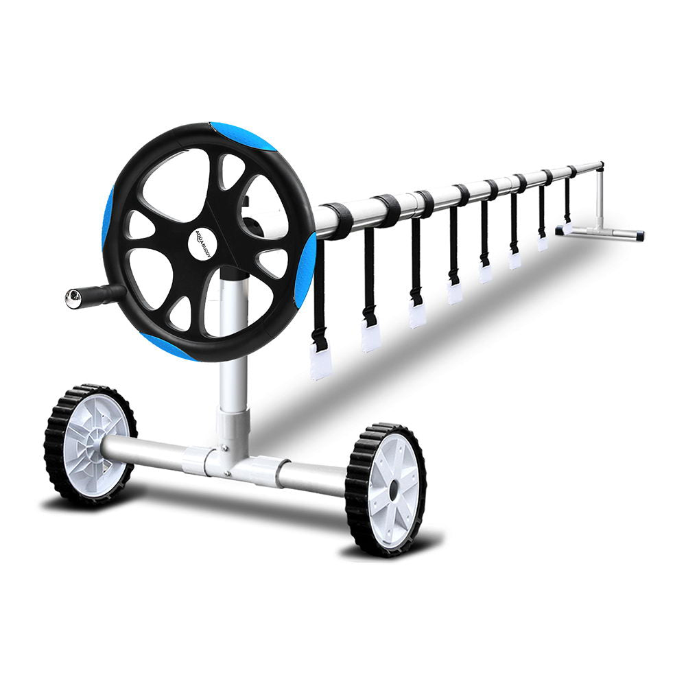 Aquabuddy Pool Cover Roller 5.5m Adjustable Swimming Pool Solar Blanket Reel Blue 8