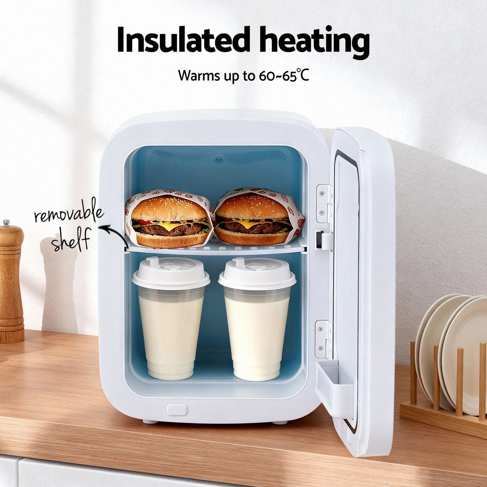 Glacio Mini Fridge Portable 22L White Electric Cooler Warmer Car Office 12V 220V 6