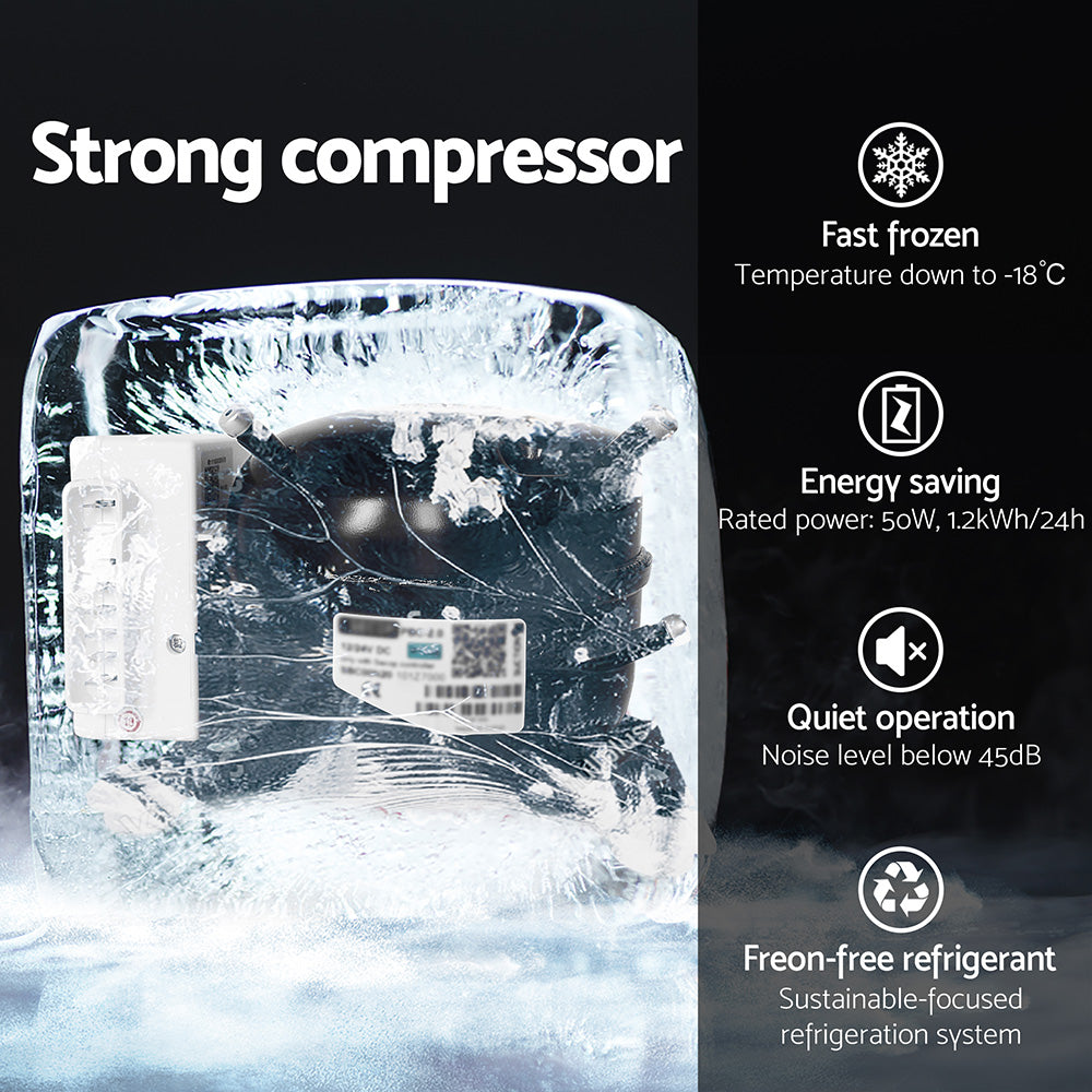 Glacio 100L Portable Fridge Freezer Bar Upright 12V/24V/240V Camping Caravan 6