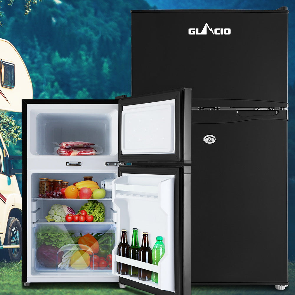 Glacio 90L Portable Fridge Freezer Bar Upright 12V/24V/240V Camping Caravan 7