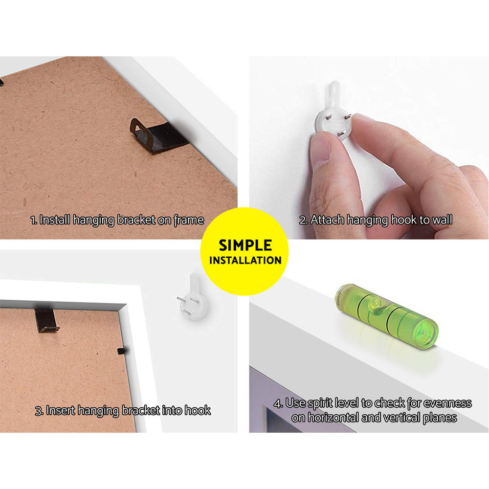 Artiss Photo Frames Art Holder 11PCS 5x7" 6x8" 8x10" White 6