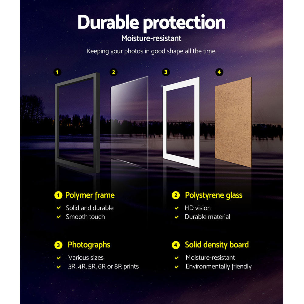 Artiss Photo Frames Art Holder 26PCS 8x10" 5x7" 4x6" 3.5x5" Black 4