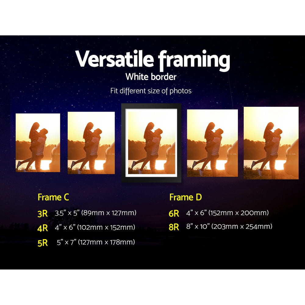 Artiss Photo Frames Art Holder 30PCS 8x10" 5x7" 4x6" 3.5x5" Black 5