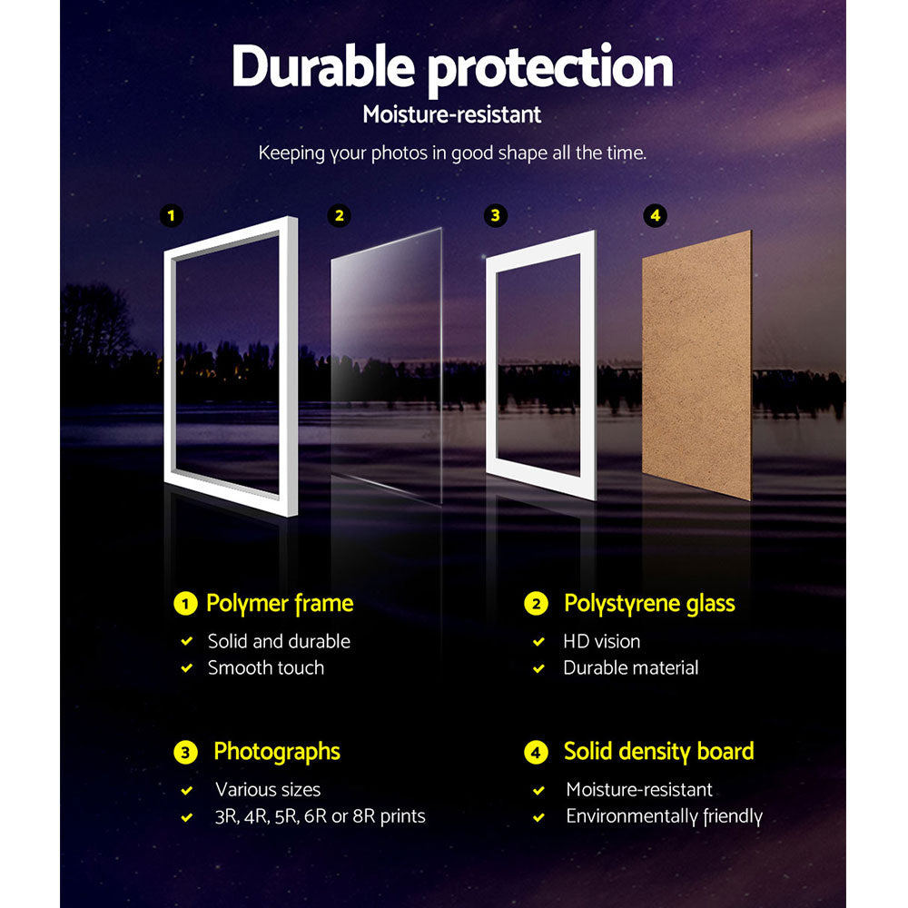 Artiss Photo Frames Art Holder 30PCS 8x10" 5x7" 4x6" 3.5x5" White 4