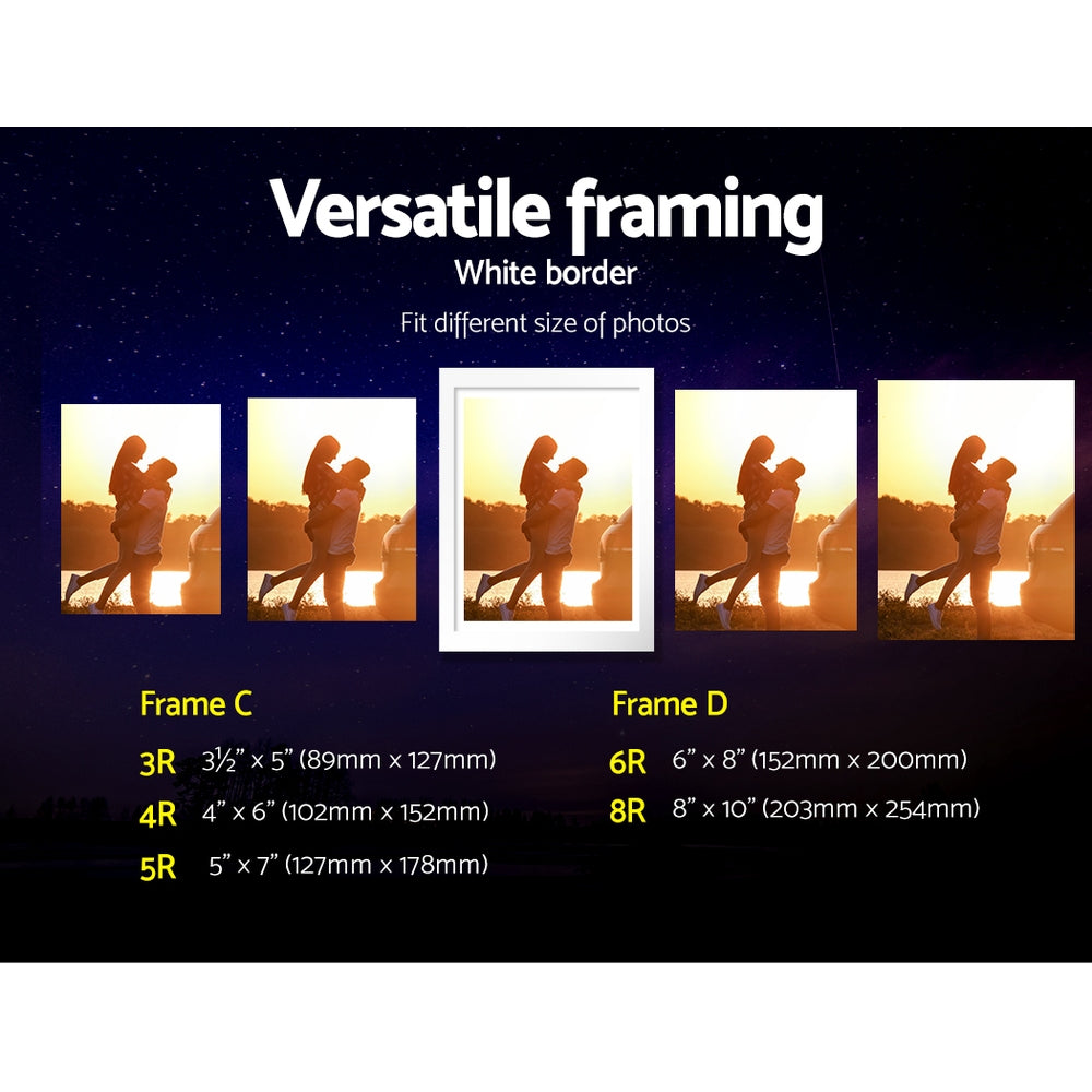 Artiss Photo Frames Art Holder 30PCS 8x10" 5x7" 4x6" 3.5x5" White 5