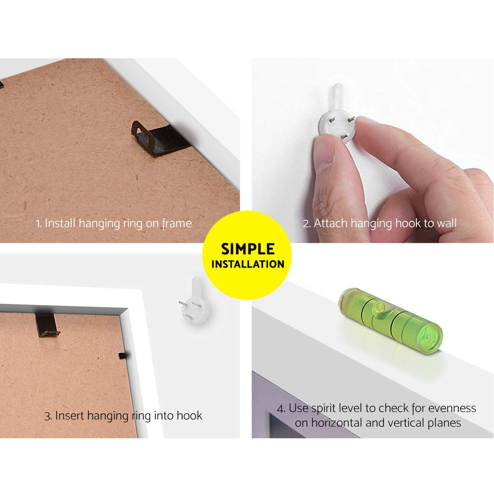 Artiss Photo Frames Art Holder 30PCS 8x10" 5x7" 4x6" 3.5x5" White 6