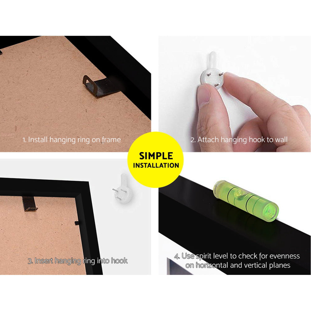 3 PCS Photo Frame Wall Set A3 Picture Home Decor Art Gift Present Black 5