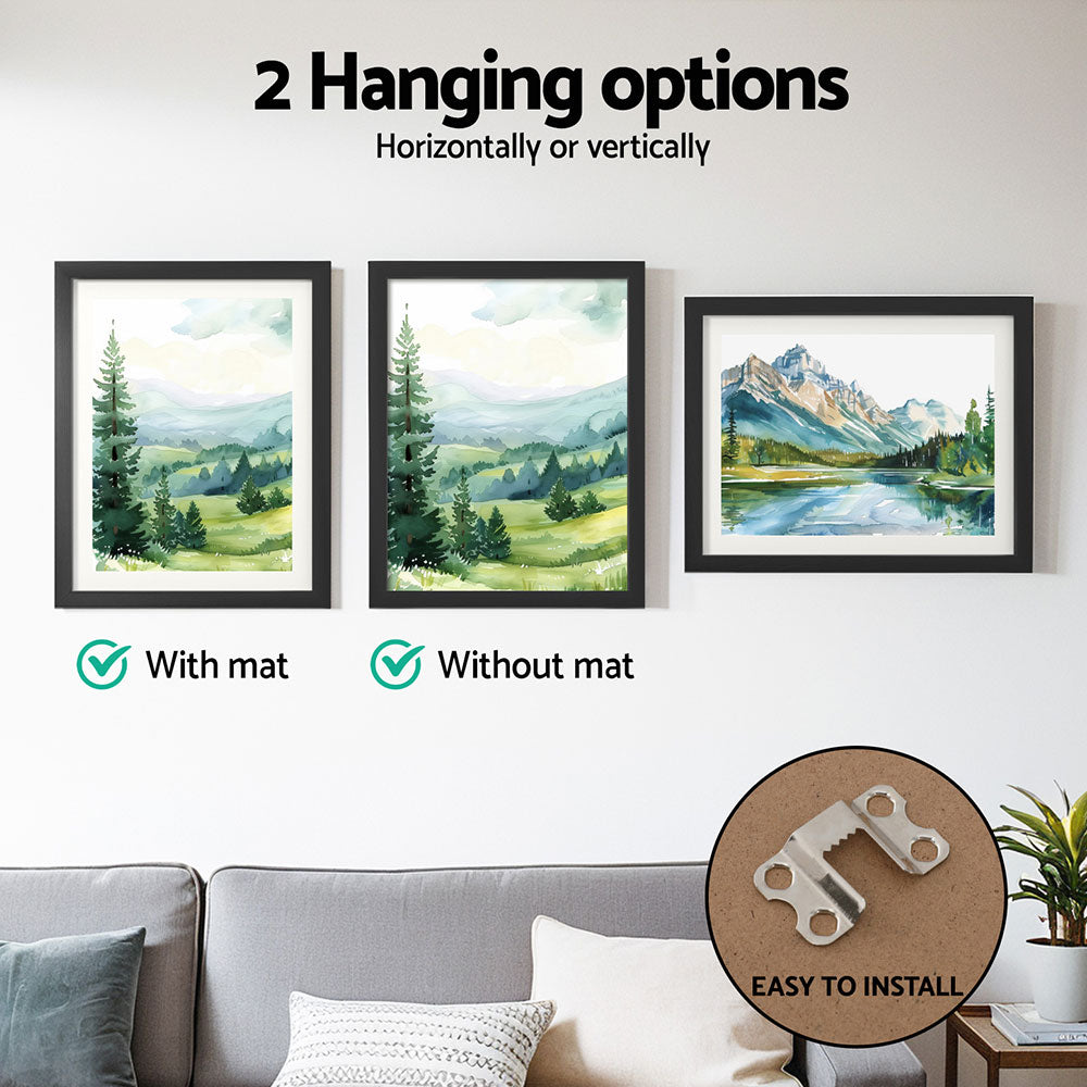 Artiss Photo Frame 3PCS Set Black 4