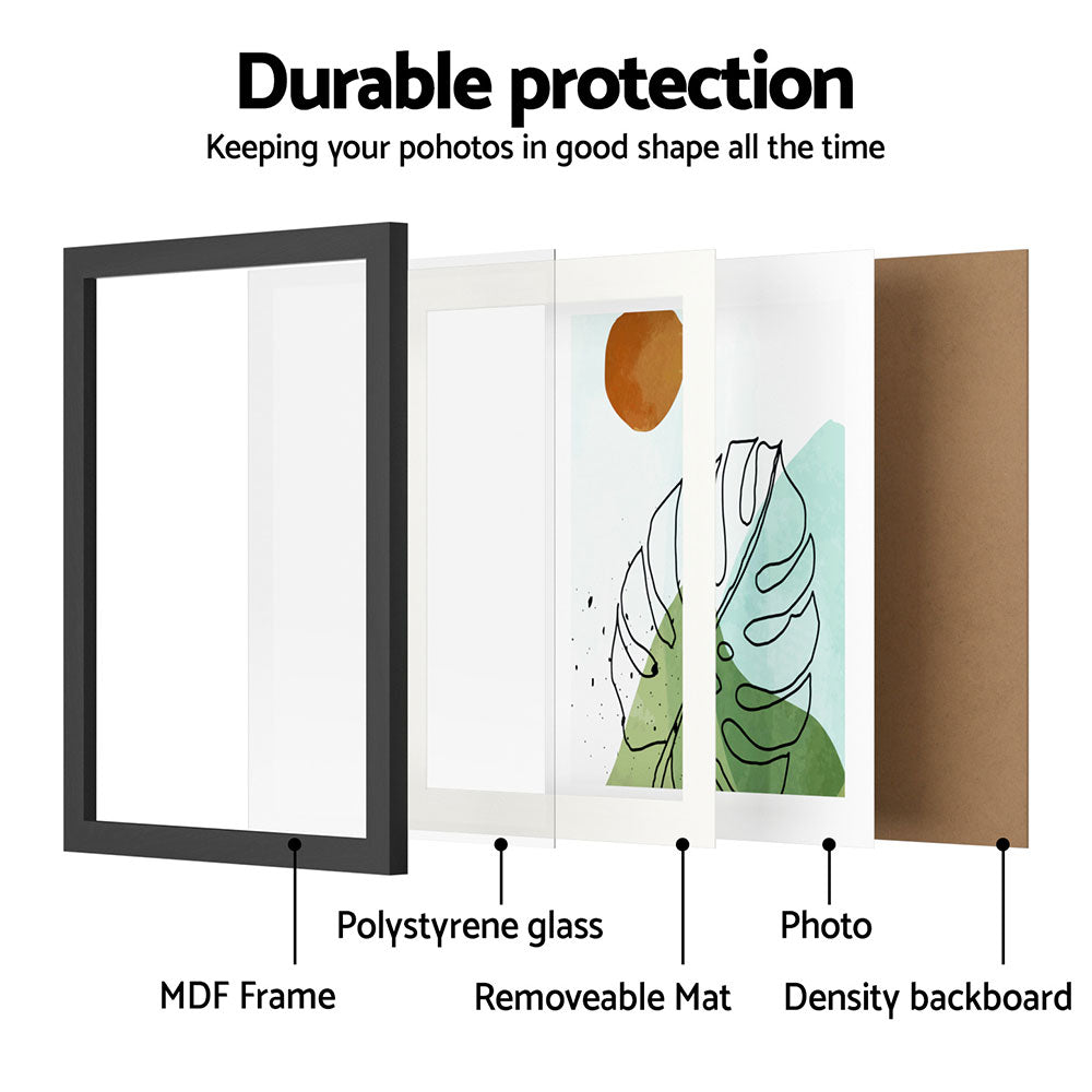 Artiss Photo Frame 3PCS Set Black 5